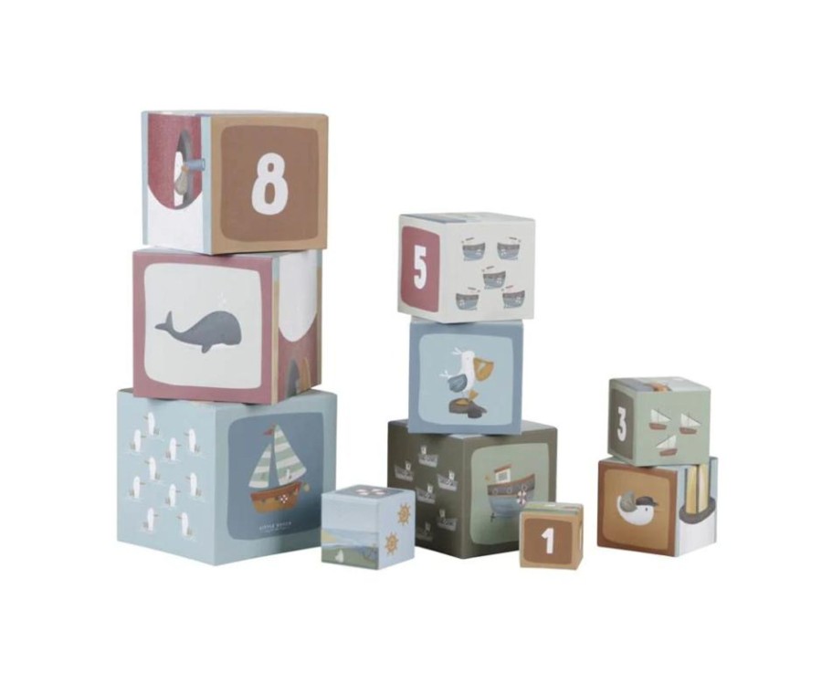 Play Little Dutch | Little Dutch Cardboard Stacking Blocks - Sailors Bay