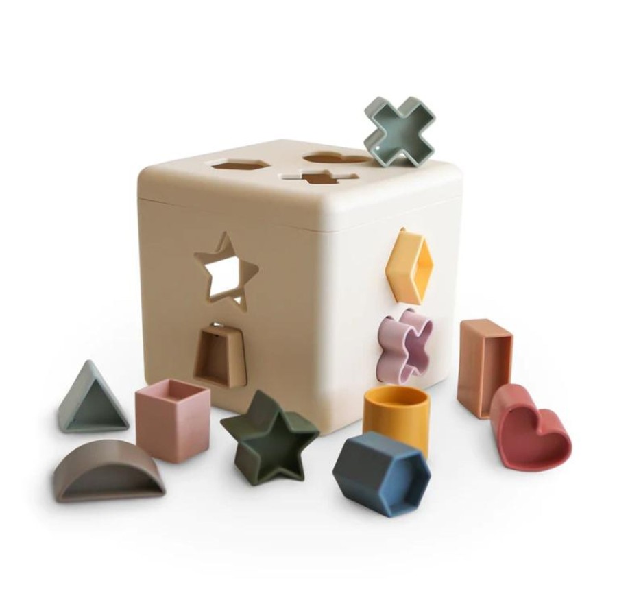 Play Mushie | Mushie Shape Sorting Box