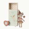 Play MAILEG | Maileg Tooth Fairy Mouse In Matchbox - Rose